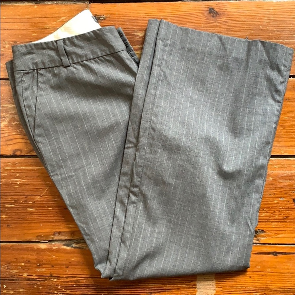 Banana Republic Women’s Pinstripe Grey Wool Pants